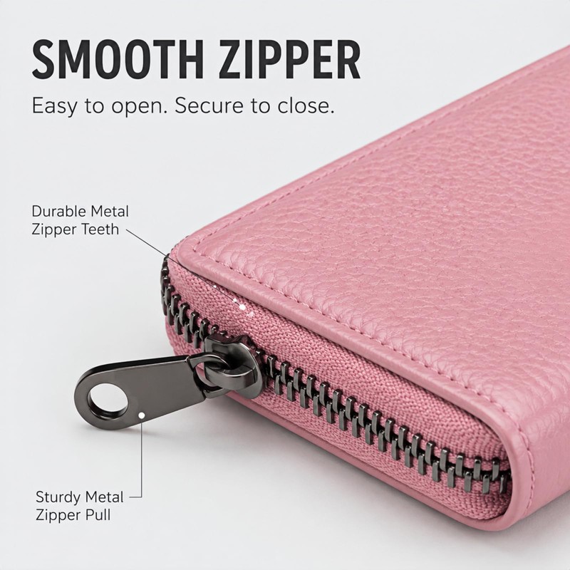 Credit Card Holder, 20 Card Slots + 2 ID Windows,