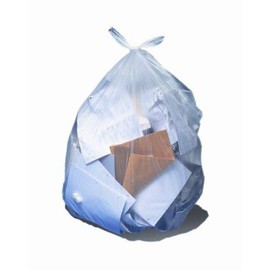 Heritage Trash Bag, Heavy Duty 33 gal. Clear LLDPE 0.65 Mil. 33 X 39 Inch Twist Tie Flat Pack, H6639HC - CASE OF 250