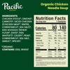 Pacific Foods Organic Chicken Noodle Soup, 16.1 oz Can (Pack