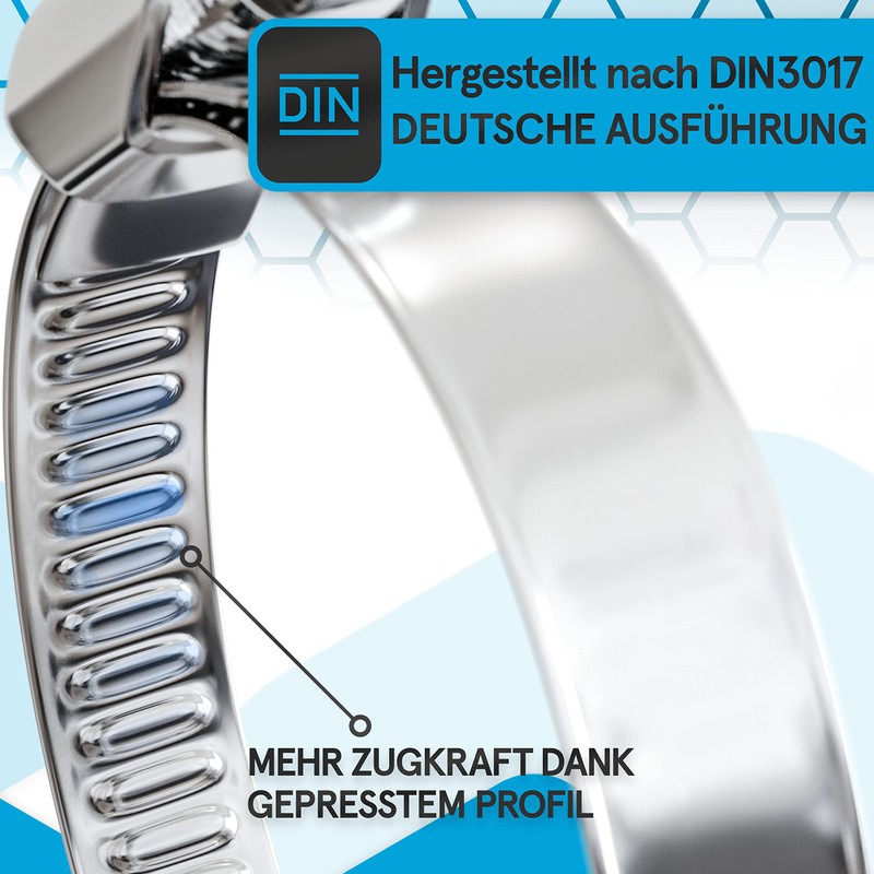 TOOLCORE® Hose clamp set, stainless steel W4.