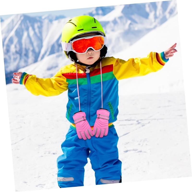 OHPHCALL 2pcs Ski Glove Lanyard Mittens Straps Gloves Strap Glove