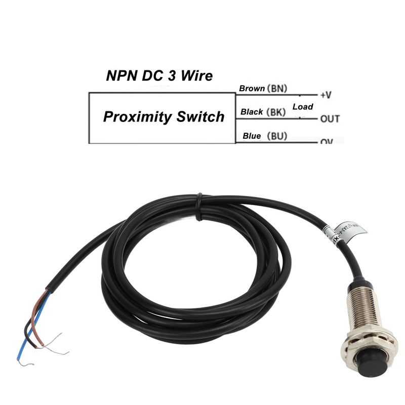 4 Sets Proximity Sensor 3 Wire NPN NC Contact Inductive