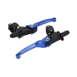 ZT-Tuning Brake and Clutch Fitting with Folding Lever Racing Blue
