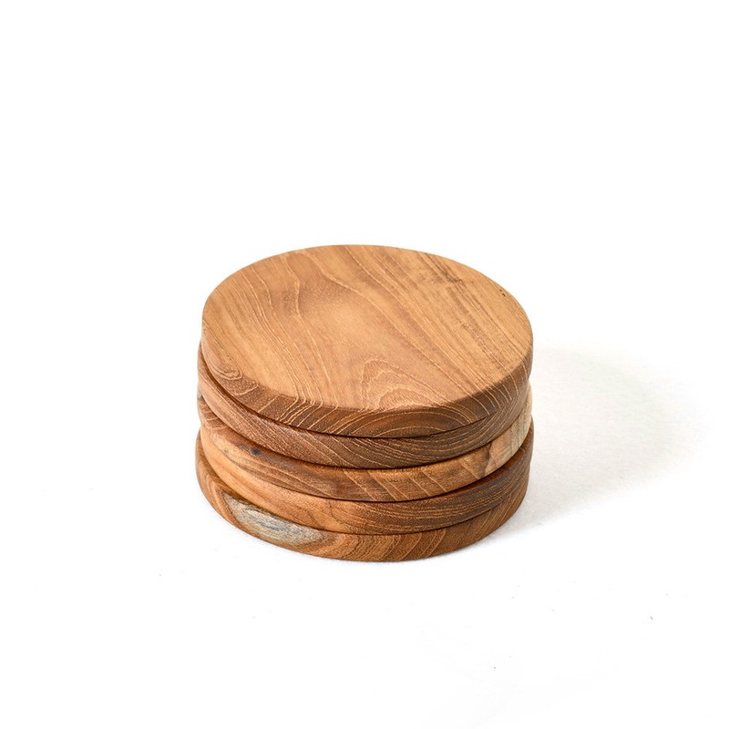 Home Meet Monteque Wooden Coaster Wood Coaster Set, Coaster SET