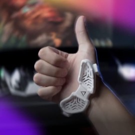 DELTAHUB Carpio G2.0 - Advanced Ergonomic Right-Handed Gaming Wrist Rest for Mouse - Superior Support for Serious Gamers - Anti-Fatigue, Smooth Glide (Large, Right, Green)