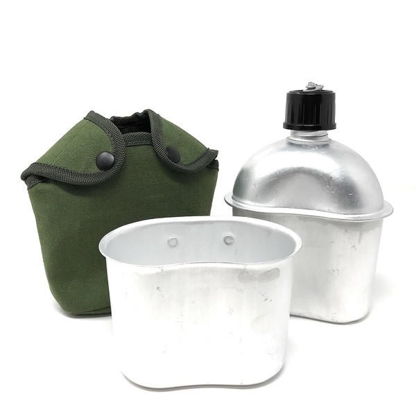 TOKYO GOODS MARKET Outdoor Bottle, Canteen Cup, Water Bottle, Water Bottle with Cover, Military, Camping, Mountain Climbing, Fishing
