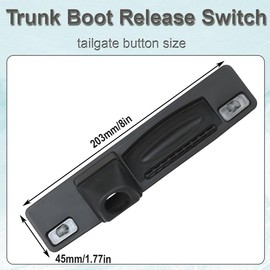 ZAMDOE F1EB-19B514-BE Boot Tailgate Handle for Ford Focus ST 2012 2013 2014 2015 2016 2017 2018 Hatchback Replace Trunk Handle Switch Tailgate Switch Button F1EB19B514BE