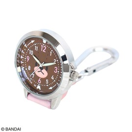The Bear's School Watch with Carabiner Jackie Face Pink [ST-TSK0002]