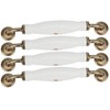 4 Sets Ceramic Handle European Style 160mm Hole Distance Cabinet