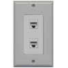 RiteAV - 2 Port Cat5e Ethernet Wall Plate Decorative -