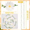 3D Daisy Flower Garland (2PCS) Flower Banner Wildflower Party Decorations