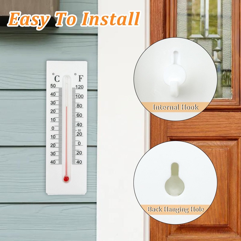 Key Cabinet Outdoor, Key Lock Box, Thermometer Decorative Hide a