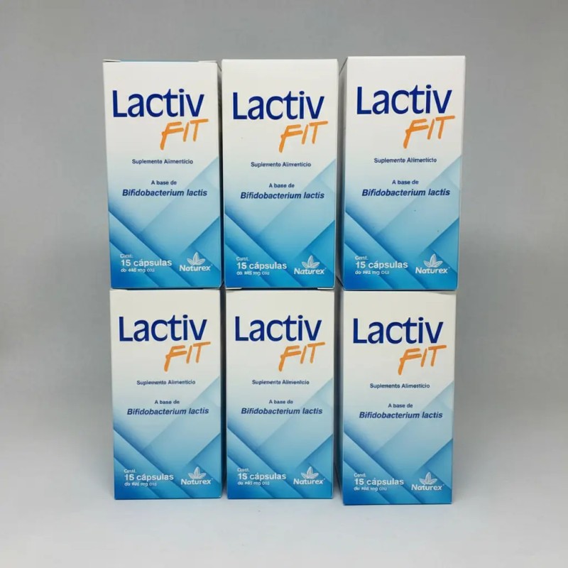Suplemento Cápsula Naturex Suplementos Bifidobacterium Lactis Lactiv Fit 445mg