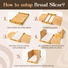 ABIOTO Bread Slicer for Homemade Bread - No Splinter with