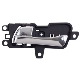TRQ Driver Side Interior Door Handle Chrome Compatible with 2011-2014 Hyundai Sonata
