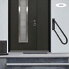 DYNAMI 2-Pack Stainless Steel U-Shaped Handrail for 1-3 Steps,27.5in Black