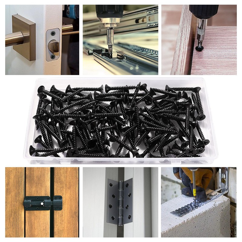 VooGenzek 100 pieces M3.5 x 30 mm coarse thread drywall