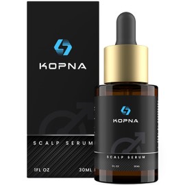 Kopna Hair Growth Serum for Men - Extra Strength Scalp Treatment with Biotin & Botanical Actives - Clinically Tested for Thicker, Fuller Hair - Lightweight, Non-Greasy Formula - 1 Fl Oz Bottle