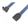 Micro SATA Cables BLUE SATA Internal Cable Straight to 90 Degree Right Angle