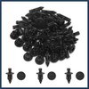 INFINAUTO 30pcs Black 6mm Hole Diameter Car Door Plastic Rivets