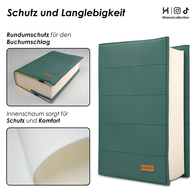 HANOI Collection® Adjustable Padded Book Cover.Large Padded Book Cover.Book Cover