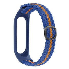 Keecuty Nylon Bracelet for Mi Band 6/5/4/3 Bracelet Elastic Fabric Braided Soft Nylon Sports Bracelets Elasticity Breathable Expandable Watch Strap for Mi Band 6/5/4/3