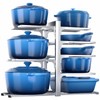 ORDORA 8-Tier Pots and Pans Organizer under Cabinet, Kitchen Cabinet