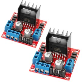L298N Motor Drive Controller Board DC Dual H-Bridge Robot Stepper Motor Control and Drives Module for Arduino Smart Car Power UNO MEGA R3 Mega2560 with 2pcs