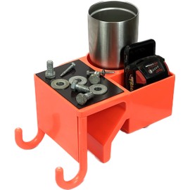 The 4N1 Bucket Truck Tool Organizer with Magnet, Bucket Hooks, Cup Holder and Storage