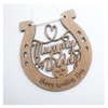 Lucky Wedding Wooden Horseshoe For The Bride And Groom To