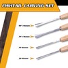 High-Quality Wood Carving Tools Set of 4 Fishtail Chisels and