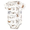 Touched by Nature Unisex Baby Organic Cotton Bodysuits, Dreamy Woodland,