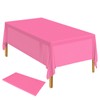 ELECLAND Plastic Table Cover - Hot Pink, 137 x 274