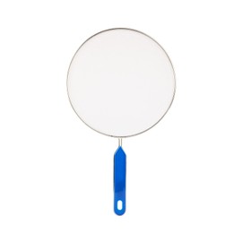 LARATH 8 Inch Grease Splatter Screen Guard Stainless Steel Splash Screen Protector Guards with Handle Splash-Proof Frying Pan Mesh Pot Lid Cover for Kitchen Cooking Gadgets