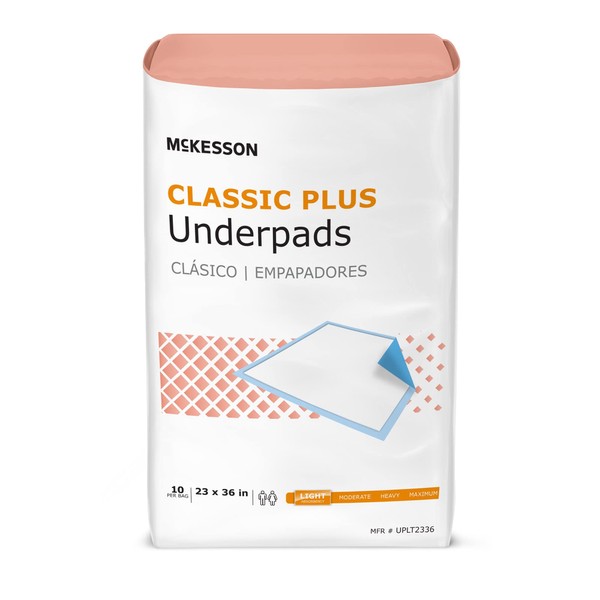McKesson Lite Underpad 23 X 36 Inch Light Absorbency Disposable, Case of 150