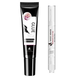 MAGIC ARMOR MAGIC ARMOR 15g Semi Solid Nail Glue Gel with 5ml Remover Pen, Super Glue for Press On Nails, No UV Light Needed Long Lasting, Click Removal Pen Design 3-in-1 Nail Glue Remover