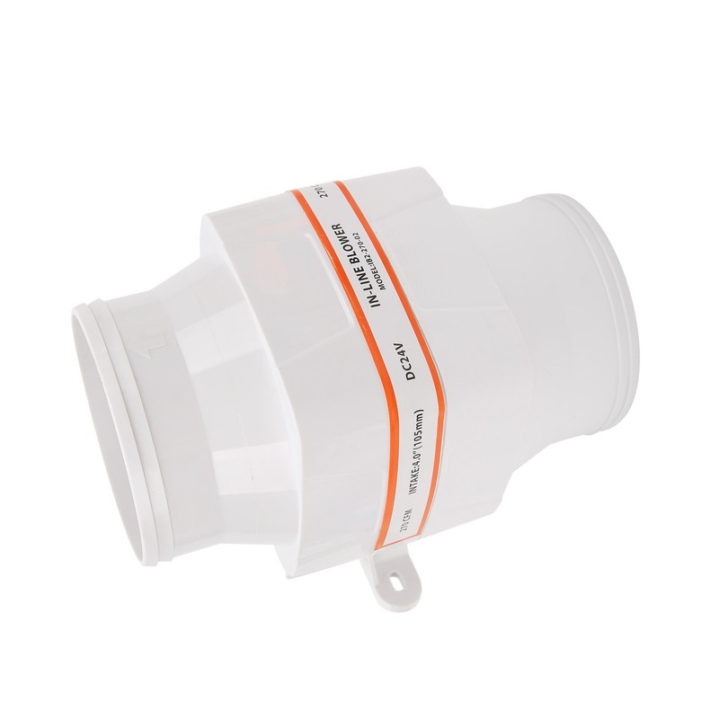 4in 270CFM Bilge Air Blower InLine Electric Waterproof White for