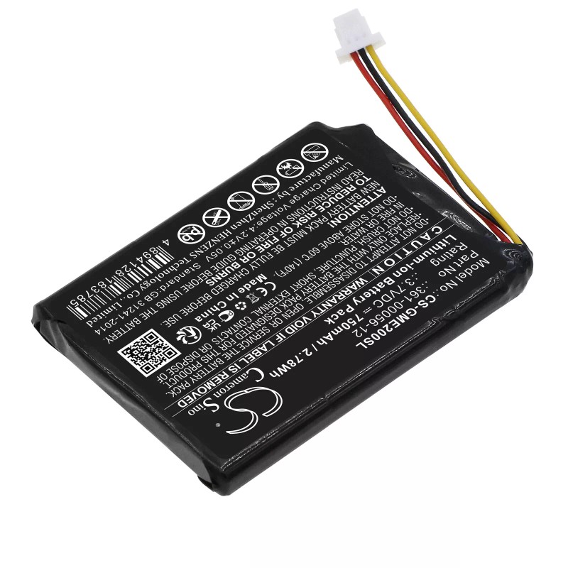For Garmin Battery for Garmin Dezl OTR700 EDGE Explore 2