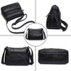 ACNCN Soft PU Leather Crossbody Shoulder Bag, Stylish Women's Multi-Pocket