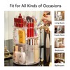 LucyStudio Clear Makeup Organizer 360° Rotating Adjustable Cosmetic Display Stand