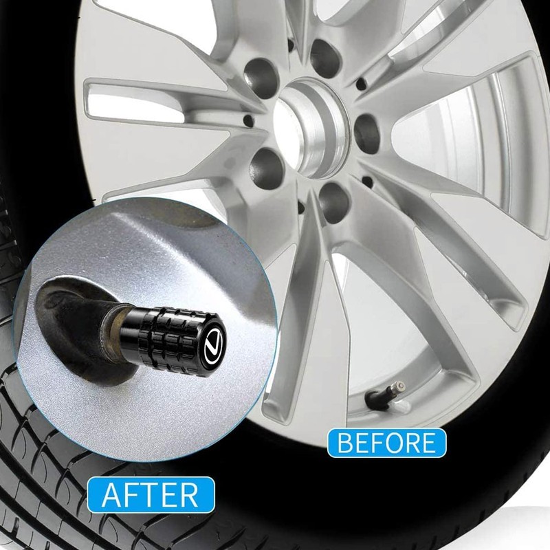 Air Valve Cap, Lexus, High-Grade Alloy, for Cars and Motorcycles,