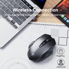 Uineer Wireless Mouse,[Upgraded] Rechargeable 2.4GHz (Battery Level Visible) Ergonomic Computer
