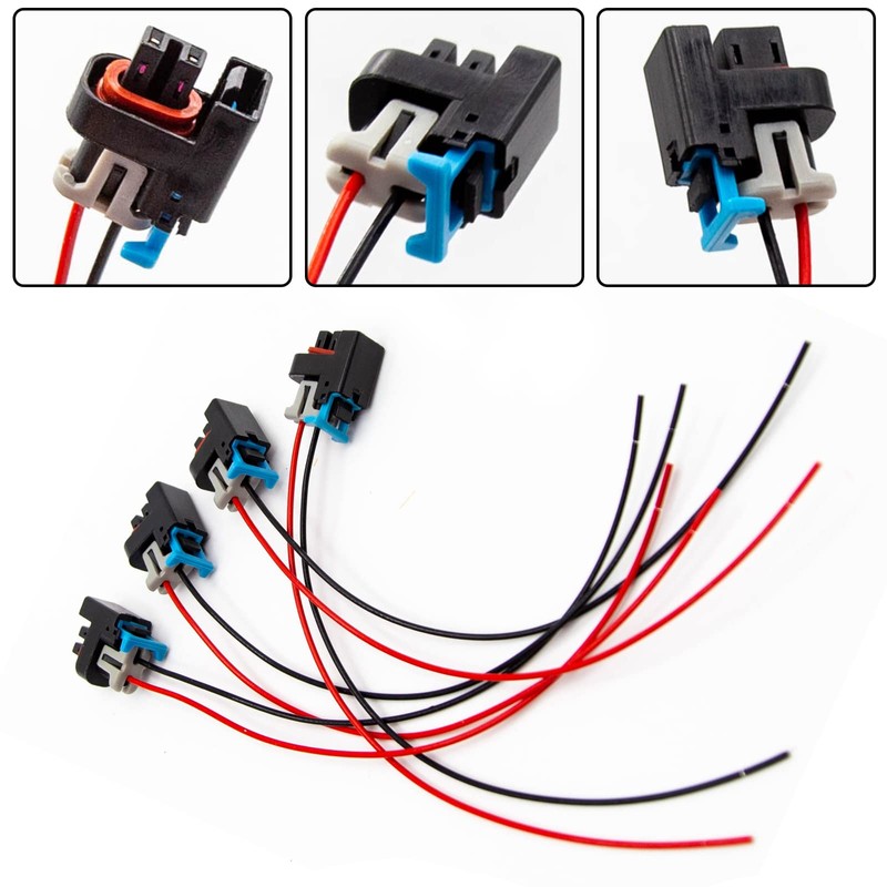 ZUDKSUY Conector inyector de combustible, 8 unidades (longitud del cable: