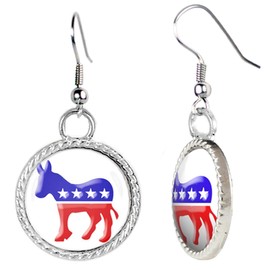 Arthwick Store Democratic Donkey Political Politics Republican Earrings