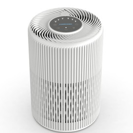 Air Purifiers for Home, FRESHDEW Air Purifier Up to 1300ft² for Smoke Pet Dander Odors with Fragrance Sponge,H13 True HEPA Air Purifier Cleaner with 360° Air Inlet,Sleep Mode for Bedroom (White)