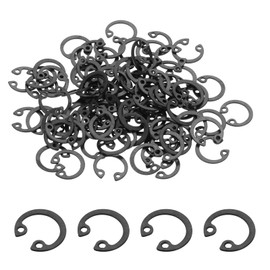 PATIKIL 100 Pcs Internal Retaining Rings, 12mm C-Clip Snap Ring 65 Manganese Steel Internal Retaining Circlip Snap for Automotive Grooved Shafts Stud