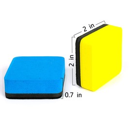 Dry Erase Erasers, 48 Pack Magnetic Whiteboard Dry Eraser Chalkboard Cleansers, Small Dry Erase Eraser, Magnetic Erasers