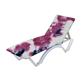 QINGZY Sun Lounger Towels, Microfiber Quick Dry Beach Towels, Portable Soft Chair Cover, 75x210cm Sunbed Chaise Lounge Towels for Summer Holiday Swim Pool Garden (B)