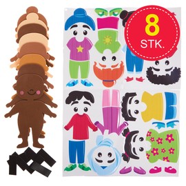 Baker Ross FX926 Variety Mix & Match Magnet Sets - Pack of 8, Craft Sets for Kids, School Projects