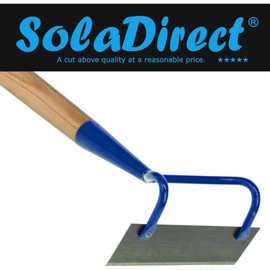 Hoe Swan Neck Cultivator Heavy-Duty Solid Steel Soil Digging Dutch Gardening and Landscaping Tool (20 cm, with 115 cm Long Handle)